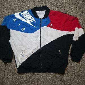 Nike Air Jordan Fight Legacy AJ4 Windbreaker Jacket Mens XL Zip Retro